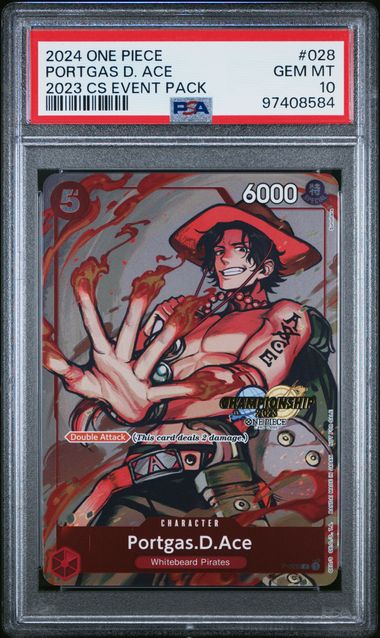 PSA 10 PORTGAS D. ACE CHAMPIONSHIP 2023 P-028